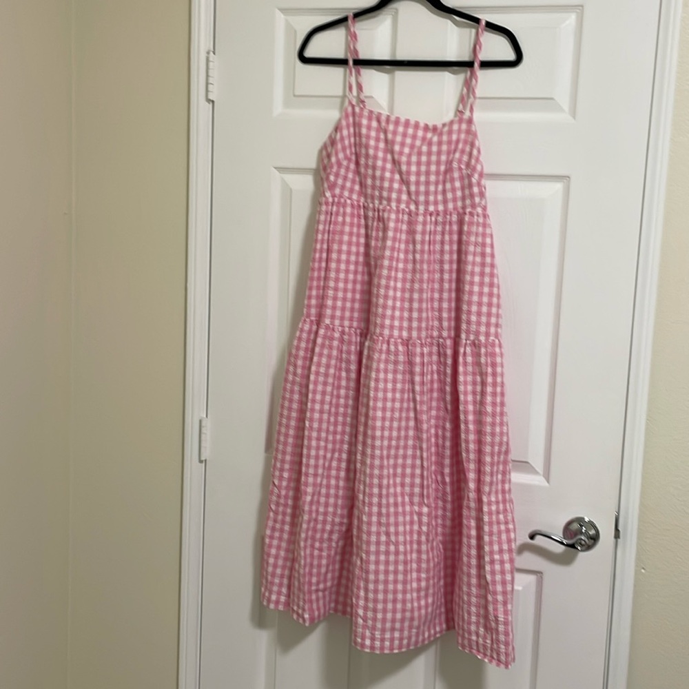 J Crew Factory Seesucker Tie-Back Dress